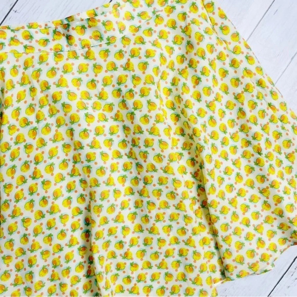 Forever 21 Exclusive Lemon\Orange Print‎ Skater Skirt Size XS - Picture 3 of 7